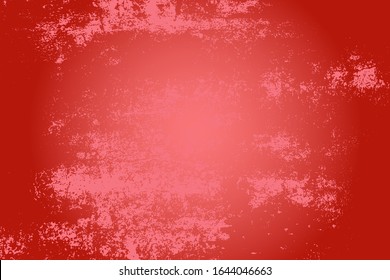 Plantilla desordenada de grano rojo envejecido.Tejido urbano usado en peligro. Borra un fondo sucio y áspero. Tapa de pintura de color cepillado. Renovar fondo rayado en la pared. Elemento de diseño obsoleto vacío. Vector EPS10.