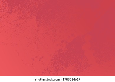 Plantilla desordenada de grano rojo envejecido. La textura urbana utilizada por la angustia. Agarra un fondo sucio y áspero. Cubierta de pintura de color cepillado. Renovar el fondo arañado en la pared. Elemento de diseño de envejecimiento vacío. Vector EPS10.