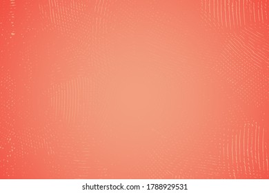 Red aged grainy messy template. Distress urban used texture. Grunge rough dirty background. Brushed color paint cover. Renovate wall scratched backdrop. Empty aging design element. EPS10 vector.