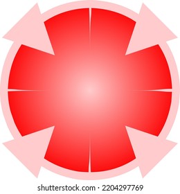 Red Aim Target. Aim On Square. Simple Aim For Symbol, Sign, Icon, Logo Or Games Design