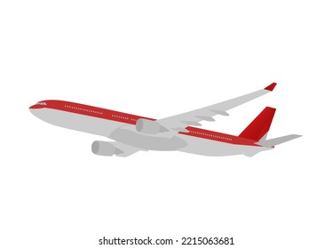 Modo de dibujos animados de aviones rojos en vuelo