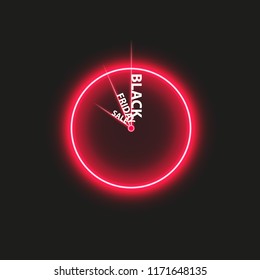 Red alarm clock concept - Black Friday Sale