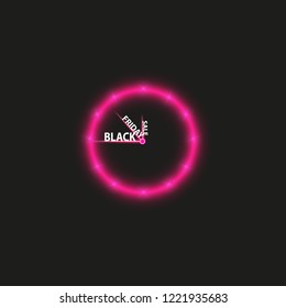 Red alarm clock concept - Black Friday Sale