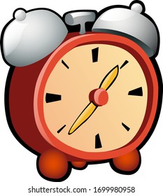 Reloj despertador rojo, perfecto para no llegar tarde en la mañana