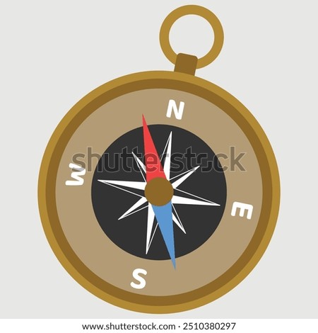 Red alarm Clock vector icon