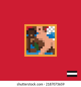 Red Album Cover Art Chiptune Ye My Beautiful Dark Twisted Fantasy Kanye 8bit Pixel Art