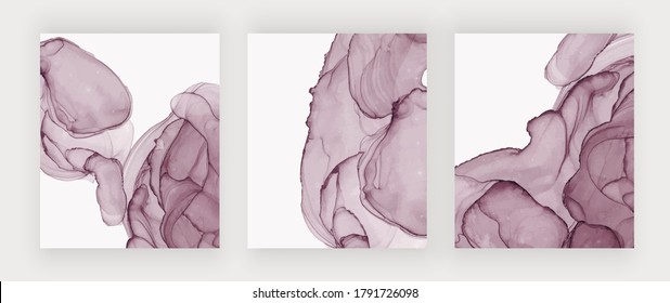 Red alcohol ink texture covers. Abstract hand painted watercolor background. 