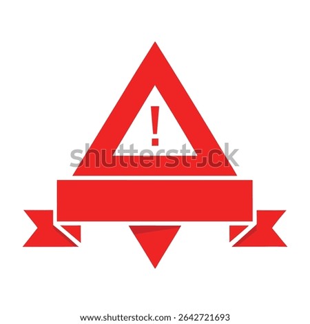 Red Alert Banner Design Left Aligned