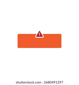 Red Alert Banner with Warning Icon