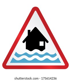 Flood Warning Sign High Res Stock Images Shutterstock