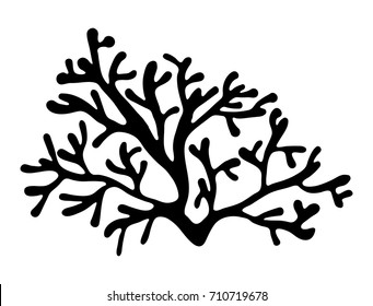 Red Algae Silhouette Vector Symbol Icon Stock Vector (Royalty Free ...