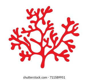 red algae silhouette vector symbol icon design. Beautiful illustration isolated on white background