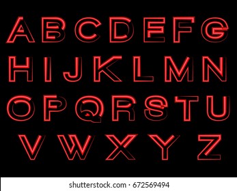 red alphabet