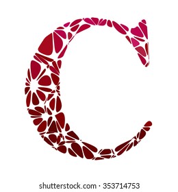 Red Alphabet Cell Style, Creative Design Templates