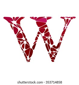 Red Alphabet Cell Style, Creative Design Templates