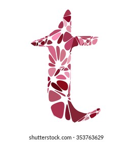 Red Alphabet Cell Style, Creative Design Templates