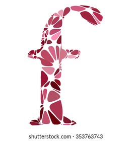 Red Alphabet Cell Style, Creative Design Templates