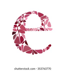 Red Alphabet Cell Style, Creative Design Templates