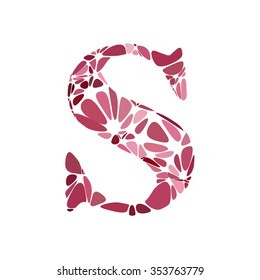 Red Alphabet Cell Style, Creative Design Templates