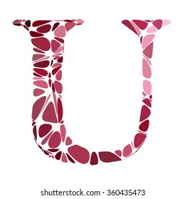 Red Alphabet Cell Style, Creative Design Templates