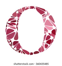 Red Alphabet Cell Style, Creative Design Templates
