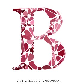 Red Alphabet Cell Style, Creative Design Templates