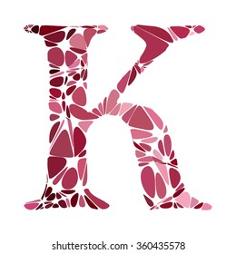 Red Alphabet Cell Style, Creative Design Templates