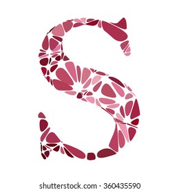 Red Alphabet Cell Style, Creative Design Templates