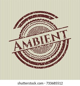Red Ambient rubber grunge texture stamp