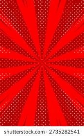 Red American Comic Style Background - long version -