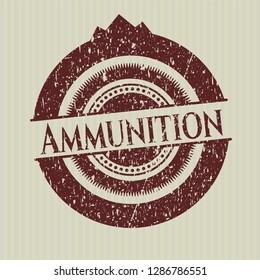 Red Ammunition rubber grunge texture seal