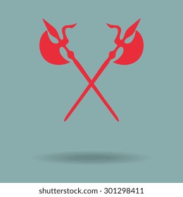 Red Ancient Weapon Tool Equipment. icon 