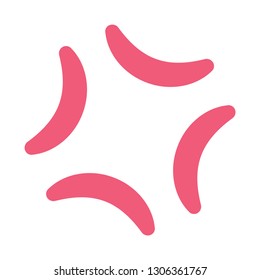 Red Anger Symbol