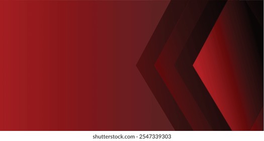 Red angle arrow overlap vector background on space for text and message artwork design