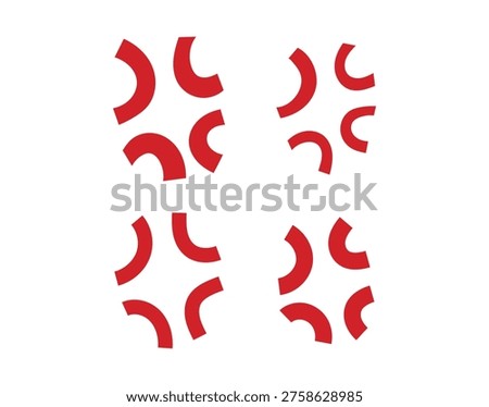 Red angry badge for customer support portals, clear complaint and escalation marker for dashboards and review summaries, bold emblem to indicate negative sentiment or urgent attention