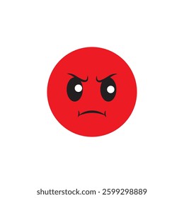 red angry face gesture emoji expression
