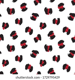 Red Animal Leopard Seamless Pattern Background for fashion textiles, graphics and crafts