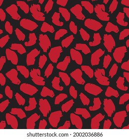 Red Animal Leopard Seamless Pattern Background for fashion textiles, graphics and crafts