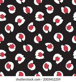 Red Animal Leopard Seamless Pattern Background for fashion textiles, graphics and crafts