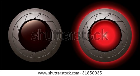 red animation shutter LED light 