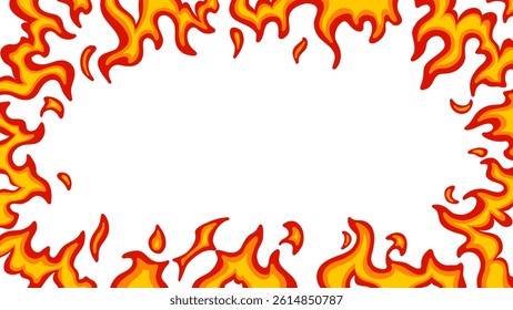 Red annd yellow fire flames background