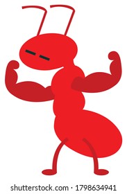 La hormiga roja tiene músculo