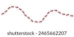 Red ants line 3 on a white background, vector illustration.