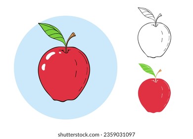 Ilustración vectorial de águila roja, estilo plano