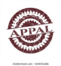 Red Appal distress rubber texture