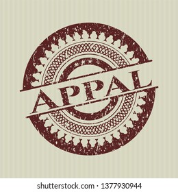 Red Appal distressed rubber seal