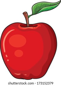 red apple