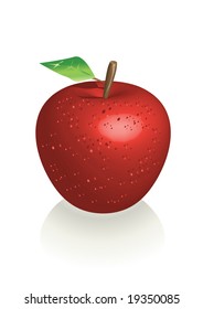 red apple