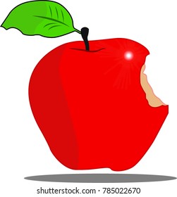 A red apple