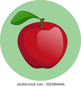 red apple circle sign